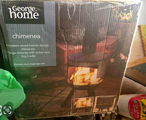 George home large modern black - home,