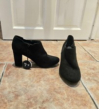 New Look Faux Suede Heeled Pixie Ankle Boots Size 5 *New*