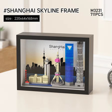 World Famous Building New York London Pairs Dubai City Skyline Building Blocks D