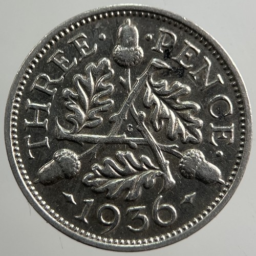 1936 george threepence - 1936, v