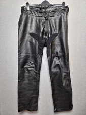BKS Leather Trousers Mens 36 Black Motorcycle Heavyweight W 36 L 29