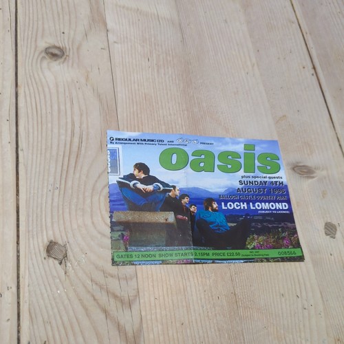Oasis ticket loch lomond - ticket,