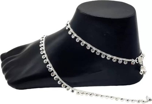 Anklet silver plated ankle - anklet,