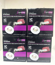 Joblot x 4!Knightsbridge Spotlight Fire Rated Downlight-Chrome-VFRDGIC-Dimmable