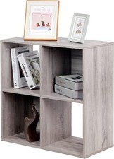 Wooden Storage Cubes Unit Shelf Closet , Bookcase ,4 TIER , OAK AUCTION