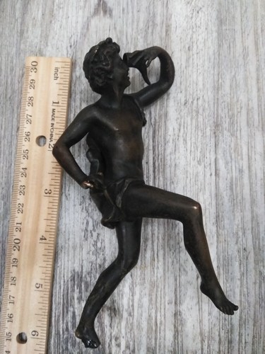 Vtg antique bronze figure - bronze,