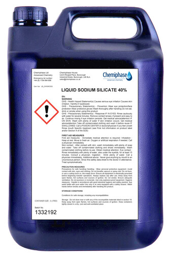 Liquid sodium silicate - silicate, 40%