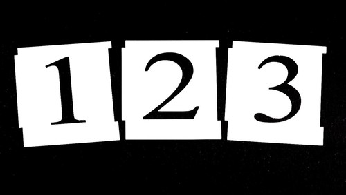 Set number stencils 9 - of,
