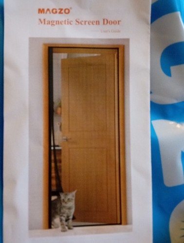 Magnetic screen door - screen,