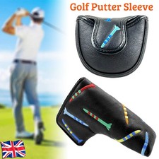 New Golf Putter Head Cover Mallet Blade Headcover Protector Magnetic Cover Black