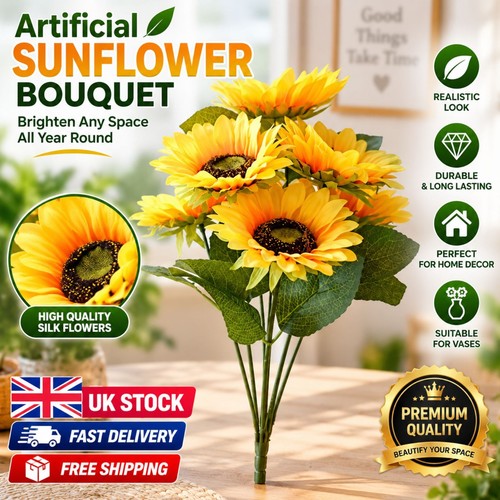 Heads sunflowers artificial - 7,