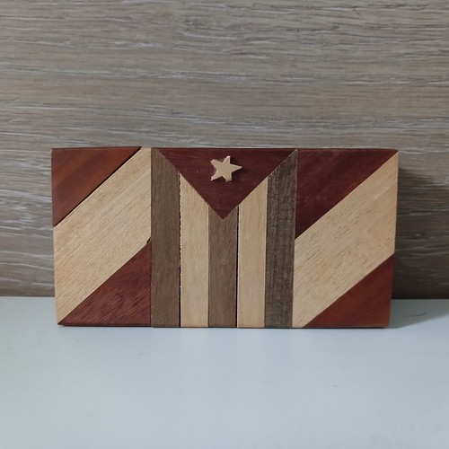 Vintage wooden secret puzzle - wooden,
