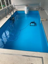 Wooden endless pool 4x2m with jet and all accessories, previously used indoors