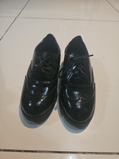 Girls School Shoes size 2 -Fashion Brogues - New Look