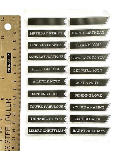Clear rubber stamps words - rubber,