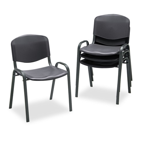 Safco stacking chair black - safco,