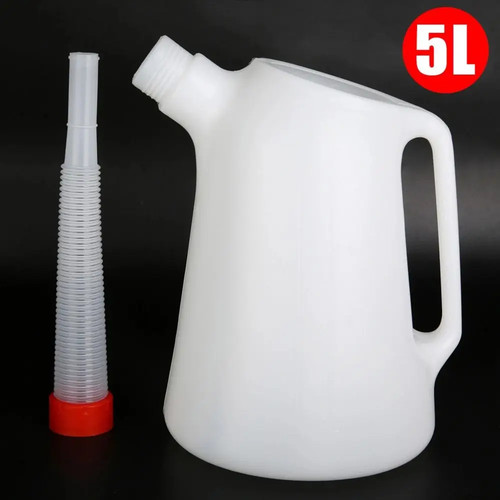 Plastic oil measuring jug - plastic,