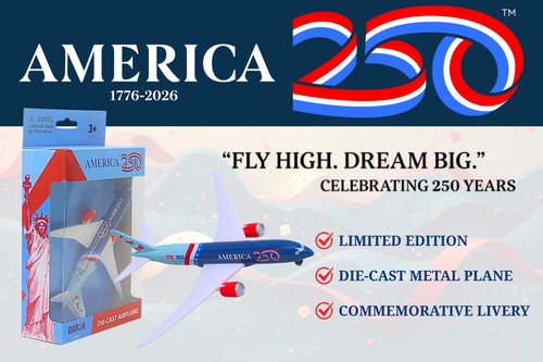 America 250th single plane - 250th,