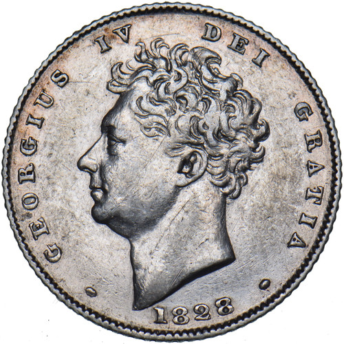 1828 sixpence george iv - sixpence,