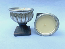 Candle Urns - Pair of silver