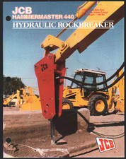 JCB "HAMMERMASTER 440" Hydraulic Rockbreaker Brochure Leaflet