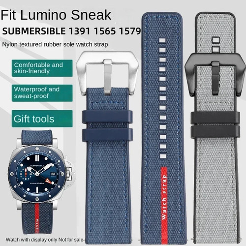 Men rubber watch strap - rubber, for