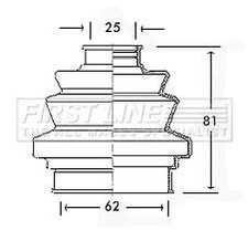First Line CV Boot Kit - FCB2196