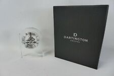 Dartington Crystal Curve Mantel Clock Clear