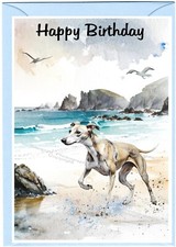 Greyhound Dog (4"x 6")