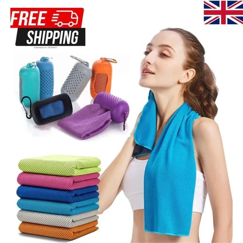 Cooling towel with portable - cooling,