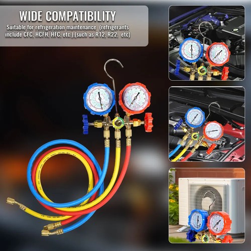 Refrigerant manifold gauge set - refrigerant,