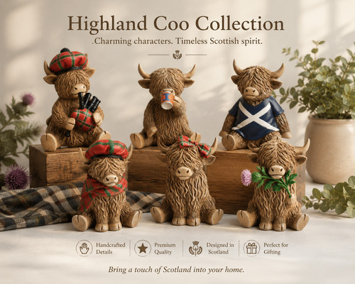 Highland cow ornaments - highland,