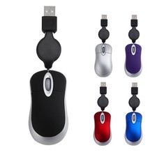 Corded Mouse Small Retractable