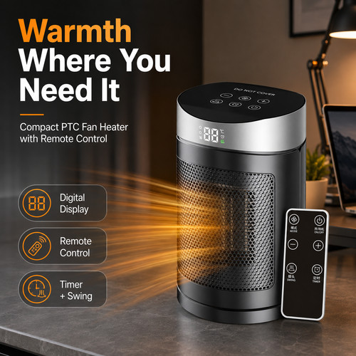 Portable fan heater ptc - fan,