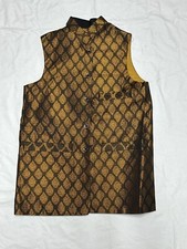 Shiny Gold Indian Waistcoat S