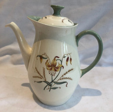 Vintage Ceramic Wedgewood Coffee Pot 'Tiger Lily' - 19cm tall