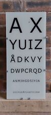 RARE IKEA GYLLEN EYE EXAM CHART WALL LIGHT SAFETY PAT TESTED WORKING LIGHT WEAR