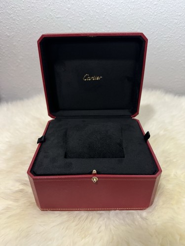 Cartier red watch - watch, box