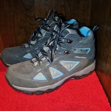 Karrimor Mount Mid Ladies Walking Boots – Grey/Blue – Waterproof Weathertite...