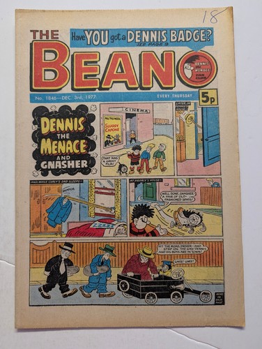 Beano comic 1846 - comic, no