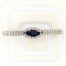 Vintage Art Deco Style Rhinestone Bar Brooch
