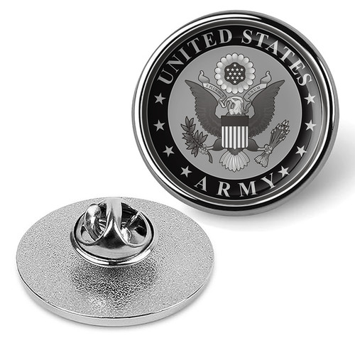 Army seal black - (v2), white