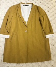 ZARA Cotton/Linen Mix Mustard
