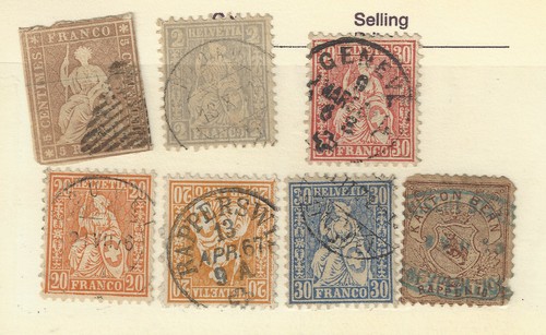 1800 switzerland stamps - switzerland,