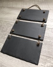 Large Handmade Slate 3 Hanging