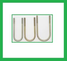 M8 ROUND U BOLT MILD STEEL ZINC PLATED WITH NUTS AND WASHERS