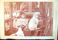 Old Antique Print Going Away