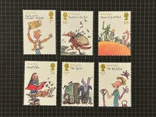 QE GB Sg3254-59 2012 Roald Dahl Stamp Set Mint Never Hinged