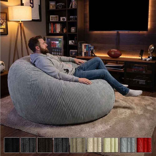 Jumbo cord bean bag - bag, seat