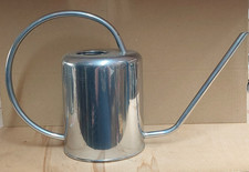 Indoor Small Watering Can Metal Galvanised Steel 1.9L Narrow Spout Plants UK